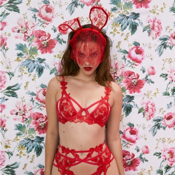 NWT Romantic Roses Underwire Bra - for love and lemons - S - Picture 2 of 14